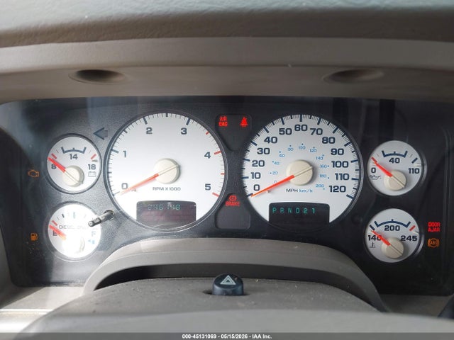 45131069 :رقم المزاد ، 3D7LU38C34G252513 vin ، 2004 Dodge Ram 3500 Slt/laramie مزاد بيع