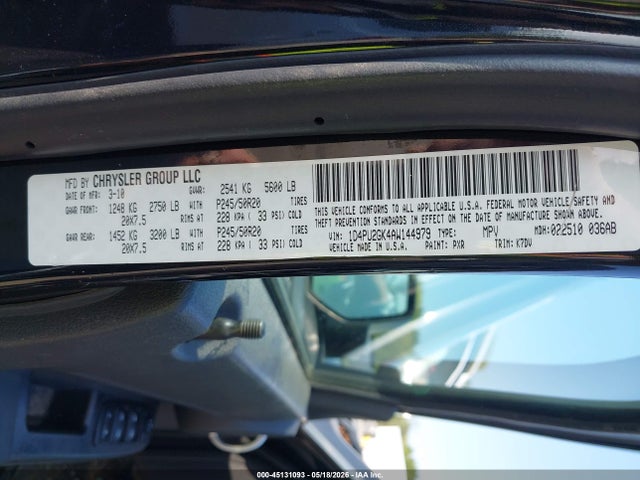 2010 Dodge Nitro Se მანქანა იყიდება აუქციონზე, vin: 1D4PU2GK4AW144979, აუქციონის ნომერი: 45131093