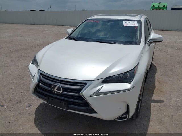 2015 Lexus Nx 200t მანქანა იყიდება აუქციონზე, vin: JTJYARBZ8F2018966, აუქციონის ნომერი: 45131232