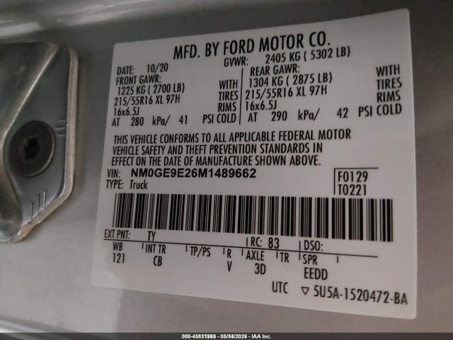 NM0GE9E26M1489662 Ford Transit Connect Xl Passenger