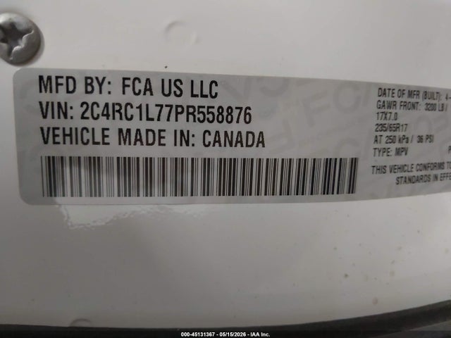 Chrysler Pacifica Hybrid Touring L 2023 2C4RC1L77PR558876 Image 9