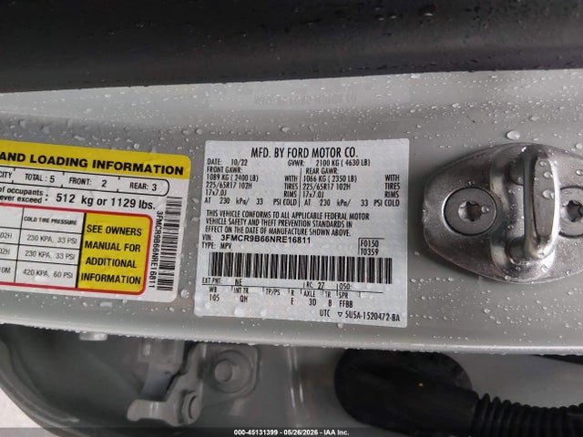 3FMCR9B66NRE16811 Ford Bronco Sport Big Bend