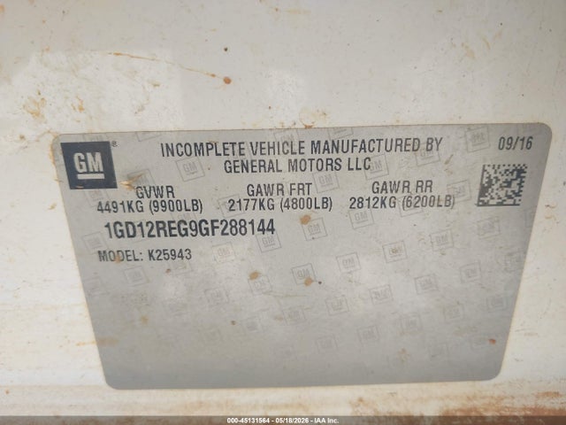 Продажа на аукционе авто 2016 Gmc Sierra 2500hd, vin: 1GD12REG9GF288144, номер лота: 45131564