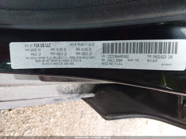 Chrysler 200 Limited Platinum 2017 1C3CCCAB4HN504821 Image 9