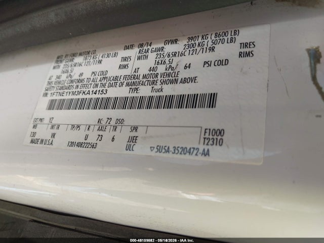 Ford Transit-150 2015 1FTNE1YM3FKA14153 Image 9