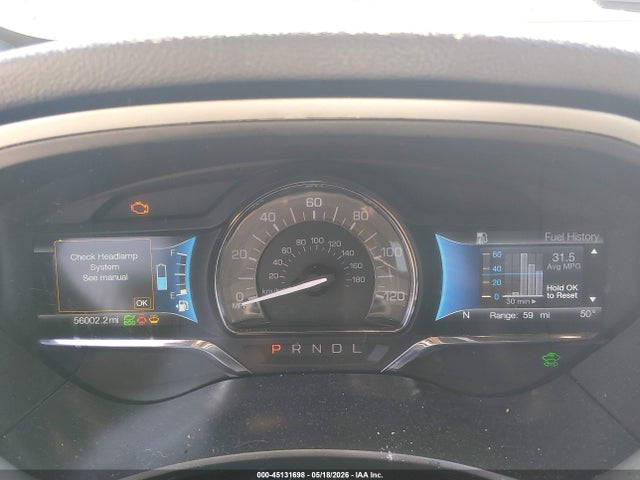 45131698 :رقم المزاد ، 3LN6L5KU9HR656865 vin ، 2017 Lincoln Mkz Hybrid Premiere مزاد بيع