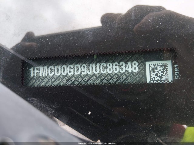 Продаж на аукціоні авто 2018 Ford Escape Se, vin: 1FMCU0GD9JUC86348, номер лоту: 45131738