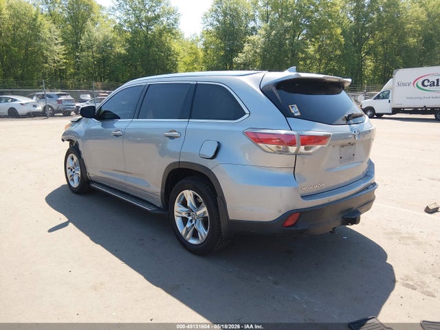 2014 Toyota Highlander Limited Platinum V6 მანქანა იყიდება აუქციონზე, vin: 5TDDKRFH5ES025395, აუქციონის ნომერი: 45131804