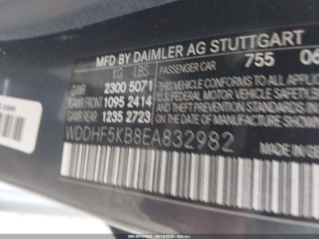 Продаж на аукціоні авто 2014 Mercedes-benz E 350, vin: WDDHF5KB8EA832982, номер лоту: 45131935