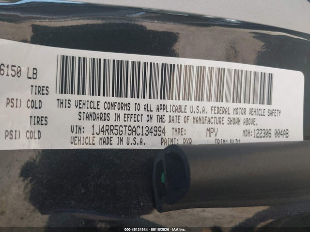 Aukcja sprzedaży 2010 Jeep Grand Cherokee Limited, vin: 1J4RR5GT9AC134994, numer aukcji: 45131984