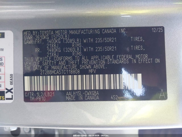 Lexus Rx 350h Premium+ 2026 2T2BBMCA5TC118808 Image 9