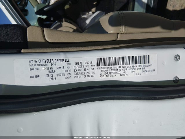 1C4RJFBG9EC440371 Jeep Grand Cherokee Limited