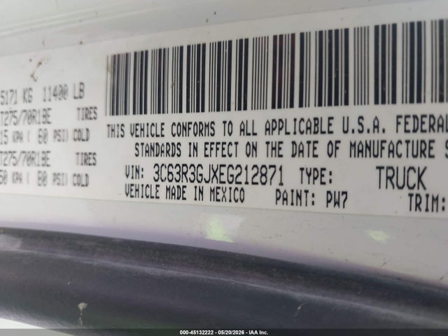 Продаж на аукціоні авто 2014 Ram 3500 Tradesman, vin: 3C63R3GJXEG212871, номер лоту: 45132222