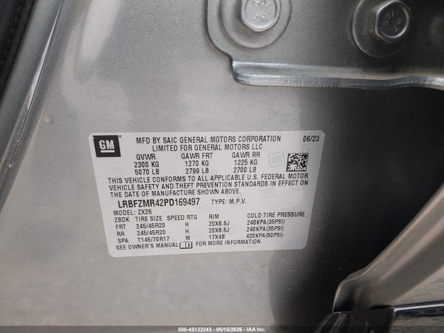 Aukcja sprzedaży 2023 Buick Envision Preferred Awd, vin: LRBFZMR42PD169497, numer aukcji: 45132243