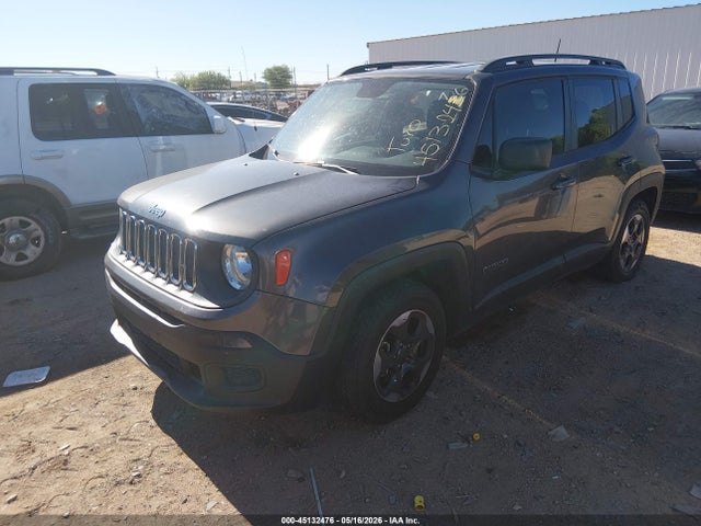 2016 Jeep Renegade Sport მანქანა იყიდება აუქციონზე, vin: ZACCJAAT2GPD81167, აუქციონის ნომერი: 45132476