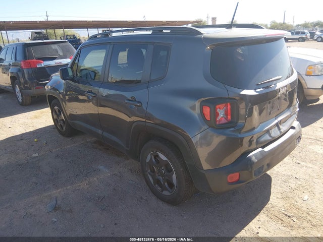 2016 Jeep Renegade Sport მანქანა იყიდება აუქციონზე, vin: ZACCJAAT2GPD81167, აუქციონის ნომერი: 45132476