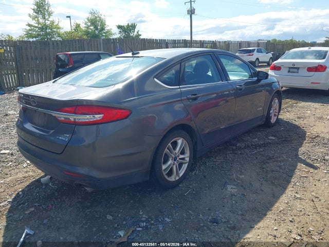 45132581 :رقم المزاد ، 3FA6P0LU1JR172971 vin ، 2018 Ford Fusion Hybrid Se مزاد بيع