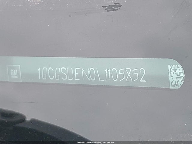 45132860 :رقم المزاد ، 1GCGSDEN0L1105852 vin ، 2020 Chevrolet Colorado 2wd  Short Box Z71 مزاد بيع