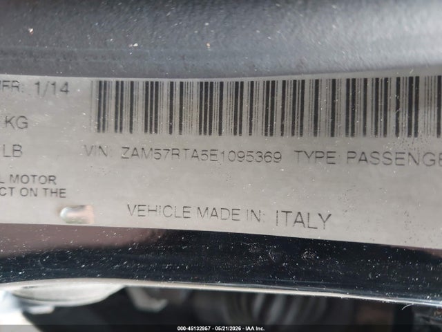 Продажа на аукционе авто 2014 Maserati Ghibli S Q4, vin: ZAM57RTA5E1095369, номер лота: 45132957