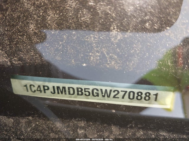 Продажа на аукционе авто 2016 Jeep Cherokee Limited, vin: 1C4PJMDB5GW270881, номер лота: 45133204