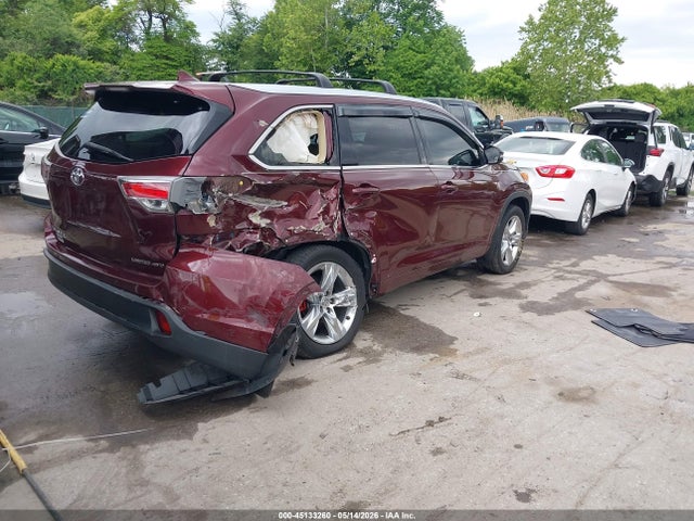 Aukcja sprzedaży 2015 Toyota Highlander Limited Platinum V6, vin: 5TDDKRFH4FS222009, numer aukcji: 45133260