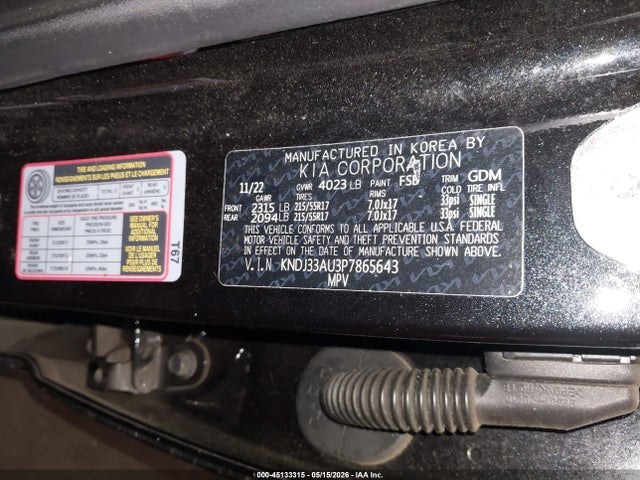 Auction sale of the 2023 Kia Soul Ex, vin: KNDJ33AU3P7865643, lot number: 45133315