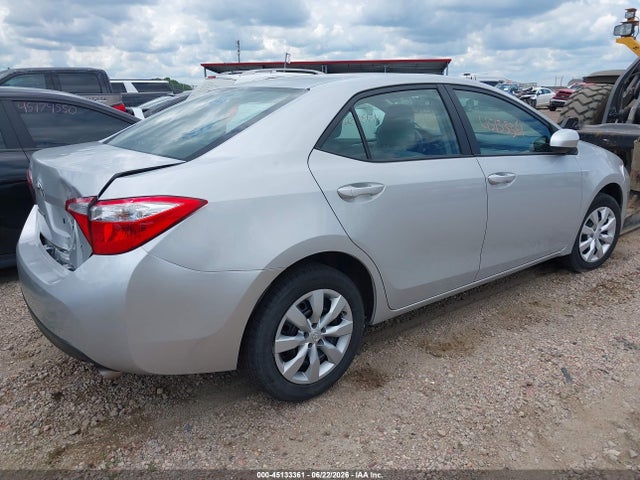 2016 Toyota Corolla Le მანქანა იყიდება აუქციონზე, vin: 2T1BURHEXGC600364, აუქციონის ნომერი: 45133361