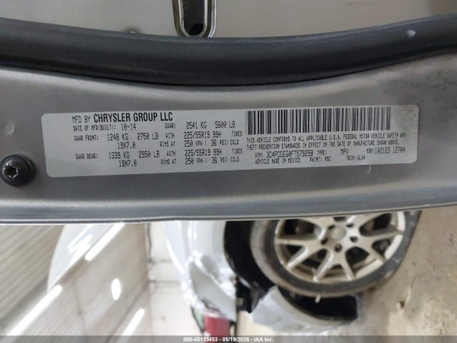 Продаж на аукціоні авто 2015 Dodge Journey R/t, vin: 3C4PDDEG0FT579258, номер лоту: 45133453