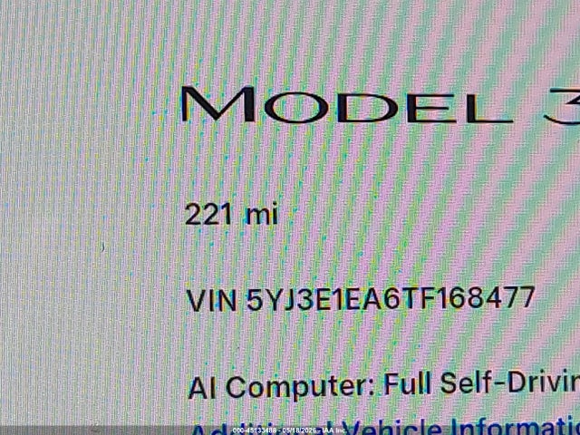 Продажа на аукционе авто 2026 Tesla Model 3 Premium Rear-wheel Drive/rear-wheel Drive, vin: 5YJ3E1EA6TF168477, номер лота: 45133488