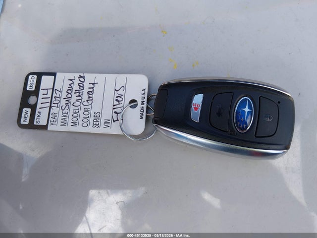 45133535 :رقم المزاد ، 4S4BTGPD1N3252388 vin ، 2022 Subaru Outback Touring Xt مزاد بيع