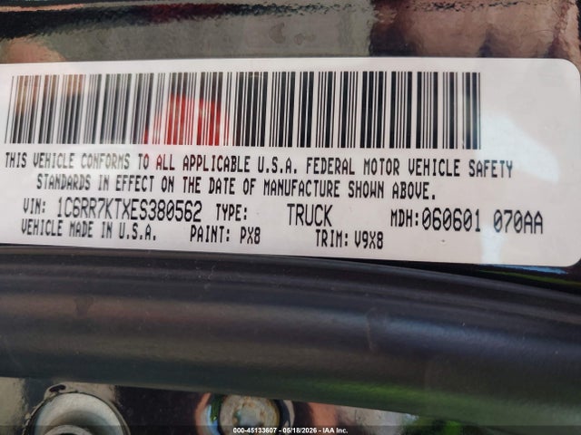 Продажа на аукционе авто 2014 Ram 1500 Express, vin: 1C6RR7KTXES380562, номер лота: 45133607