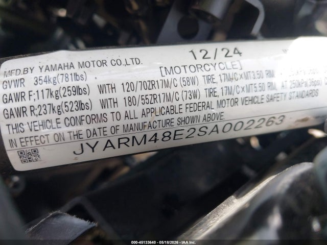 Yamaha Mtn690 2025 JYARM48E2SA002263 Image 10