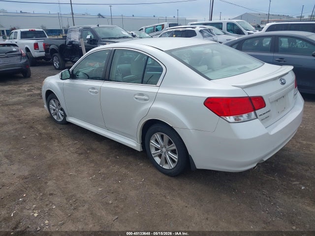 2012 Subaru Legacy 2.5i Premium მანქანა იყიდება აუქციონზე, vin: 4S3BMBG66C3043201, აუქციონის ნომერი: 45133648