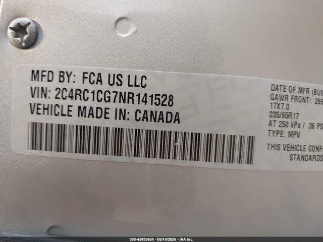 Chrysler Voyager Lx 2022 2C4RC1CG7NR141528 Image 9