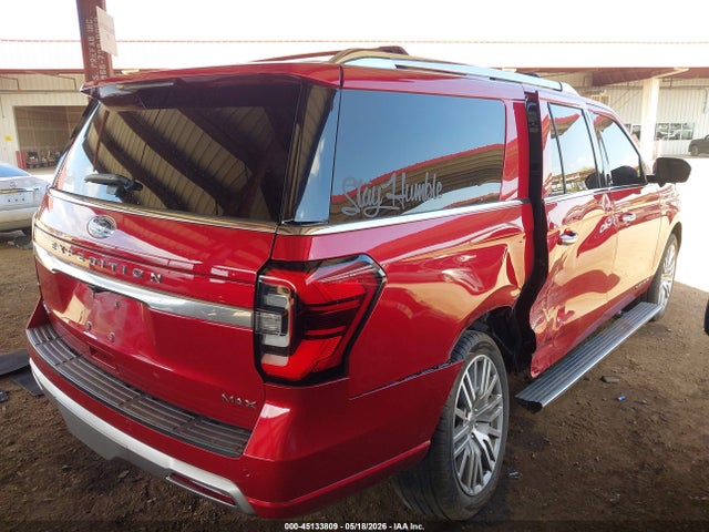 2022 Ford Expedition Platinum Max მანქანა იყიდება აუქციონზე, vin: 1FMJK1MT0NEA64585, აუქციონის ნომერი: 45133809