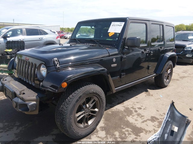 Aukcja sprzedaży 2016 Jeep Wrangler Unlimited 75th Anniversary, vin: 1C4BJWEG6GL319863, numer aukcji: 45133949