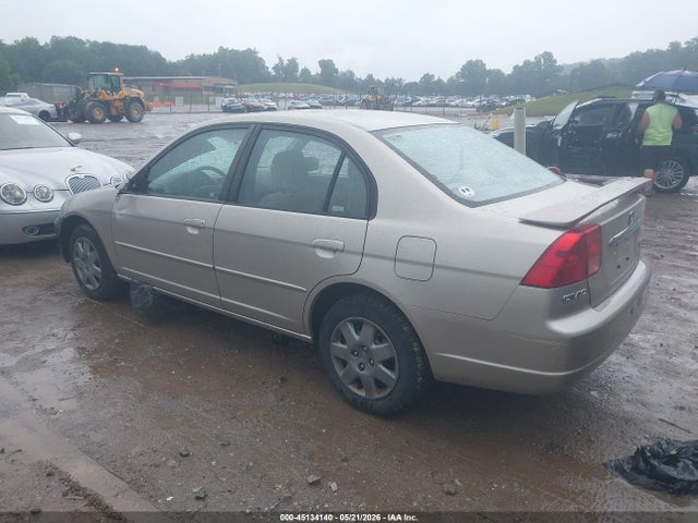 45134140 :رقم المزاد ، JHMES26761S001481 vin ، 2001 Honda Civic Ex مزاد بيع