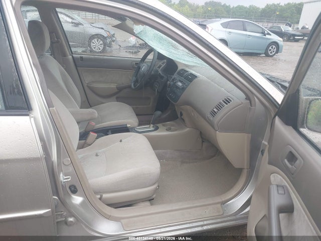 45134140 :رقم المزاد ، JHMES26761S001481 vin ، 2001 Honda Civic Ex مزاد بيع