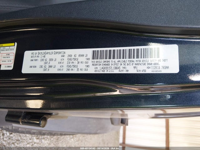 Продаж на аукціоні авто 2007 Jeep Wrangler Unlimited X, vin: 1J4GA39157L138645, номер лоту: 45134143