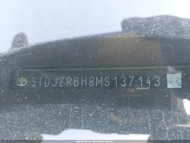 Продажа на аукционе авто 2021 Toyota Highlander Xse, vin: 5TDJZRBH8MS137143, номер лота: 45134176