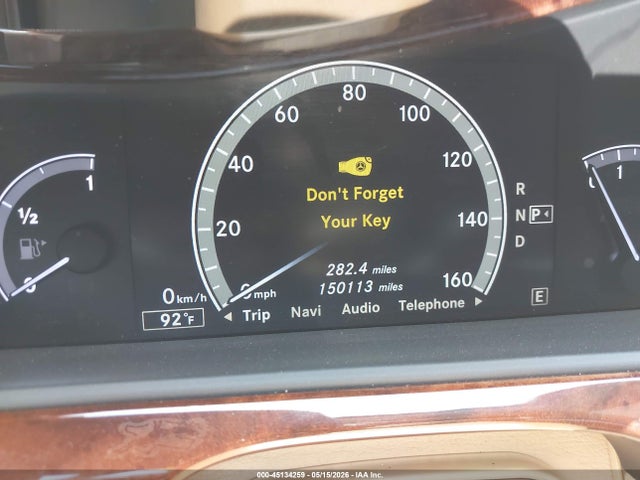 Aukcja sprzedaży 2012 Mercedes-benz S 550 4matic, vin: WDDNG9EB7CA429415, numer aukcji: 45134259