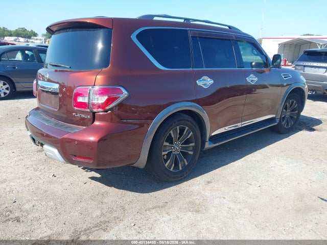 45134480 :رقم المزاد ، JN8AY2NFXJ9332387 vin ، 2018 Nissan Armada Platinum مزاد بيع
