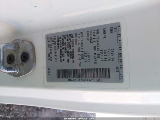Nissan Nv200 S 2014 3N6CM0KN0EK692185 Image 9