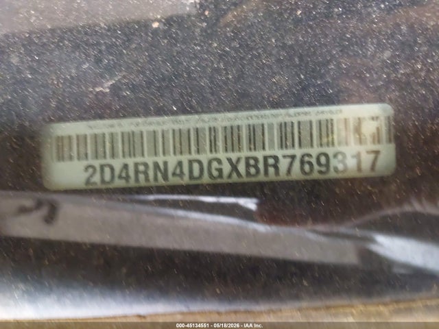 Продажа на аукционе авто 2011 Dodge Grand Caravan Express, vin: 2D4RN4DGXBR769317, номер лота: 45134551