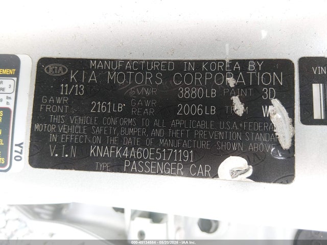 KIA FORTE LX 2014 KNAFK4A60E5171191 Image 9