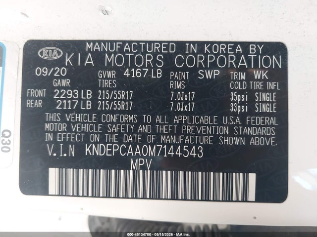 KIA Seltos Lx 2021 KNDEPCAA0M7144543 Image 9