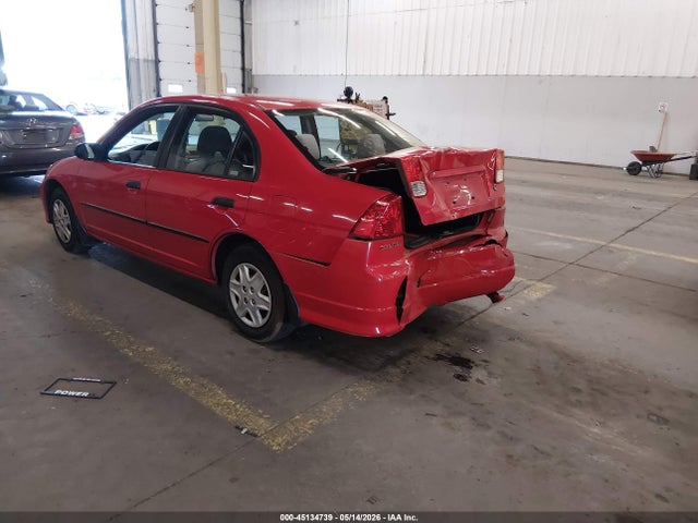 2005 Honda Civic Vp მანქანა იყიდება აუქციონზე, vin: 1HGES16345L017656, აუქციონის ნომერი: 45134739