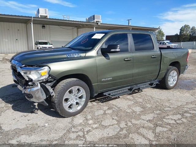 Продажа на аукционе авто 2021 Ram 1500 Big Horn  4x4 5'7 Box, vin: 1C6SRFFT4MN747619, номер лота: 45134777