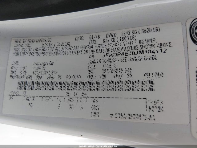 Продаж на аукціоні авто 2018 Ford Fiesta Se, vin: 3FADP4EJ0JM104112, номер лоту: 45134892