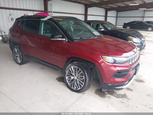 45134983 :رقم المزاد ، 3C4NJDCB1NT108807 vin ، 2022 Jeep Compass Limited 4x4 مزاد بيع
